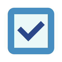Cartoon checkmark